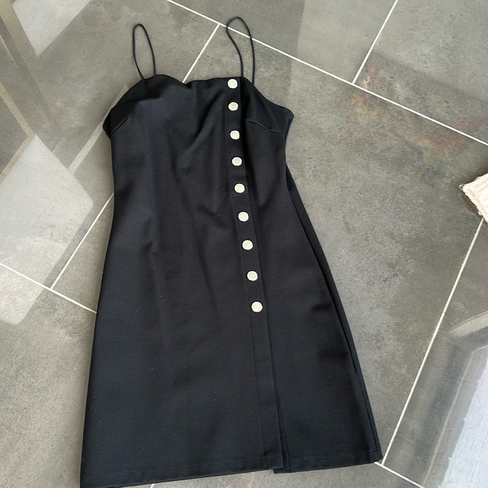 Topshop, black mini dress